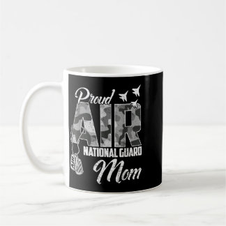 Proud Air National Guard Mom Camo Family Matching Coffee Mug
