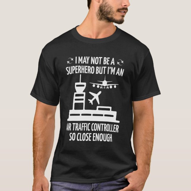 Proud Air Traffic Controller Radar Technician Crew T-Shirt (Front)