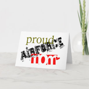 proud airforce mom card
