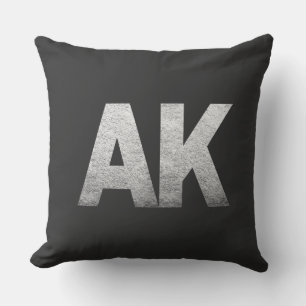 proud Alask State home Rocky  AK Throw Pillow