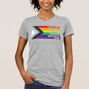 Proud Ally LGBTQ Gay Lesbian Trans Live Like Book T-Shirt