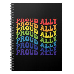 Proud Ally   LGBTQ   Gay Pride   Rainbow Notebook