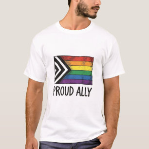 Proud Ally Pride Flag Vector T-Shirt Design_1