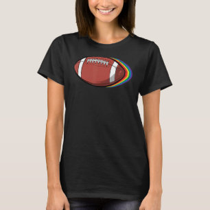 Proud Ally Rainbow Colour American Football Lgbt Q T-Shirt