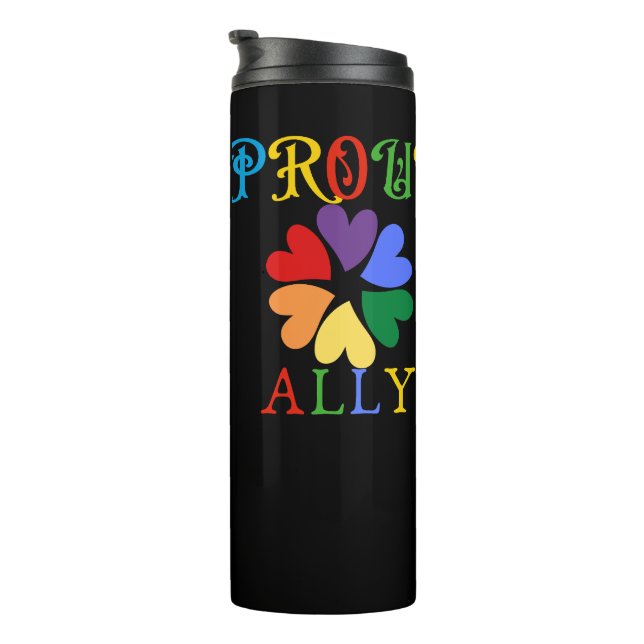 Proud Ally  Thermal Tumbler (Rotated Right)