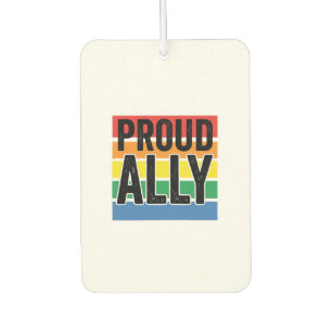 Proud Ally Vintage Pride Support Shirt Design_1 Air Freshener