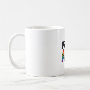 Proud Ally Vintage Rainbow Heart T-Shirt Design_1 Coffee Mug