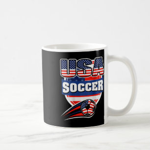 Proud America Soccer Fans Jersey - Usa Flag Footll Coffee Mug