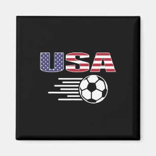 Proud America Soccer Fans Jersey - Usa Flag Footll Magnet
