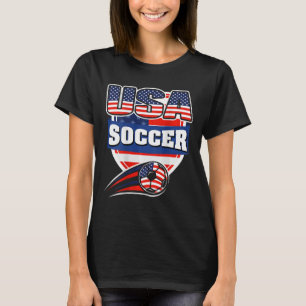 Proud America Soccer Fans Jersey - Usa Flag Footll T-Shirt
