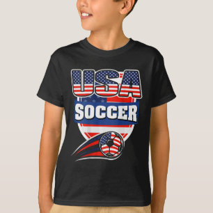 Proud America Soccer Fans Jersey - Usa Flag Footll T-Shirt