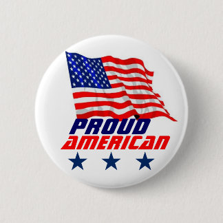Proud American 2 Inch Round Button