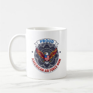 Proud American Air Force Mom Coffee Mug