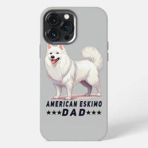Proud American Eskimo Dad Dog Lover iPhone 13 Pro Max Case