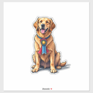 Proud American Golden Retriever Vintage Tee