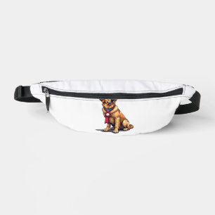 Proud American Golden Retriever Vintage Tee 4 Fanny Pack