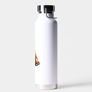 Proud American Golden Retriever Vintage Tee 4 Water Bottle