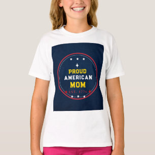 Proud American Mom 4th of July T-Shirt