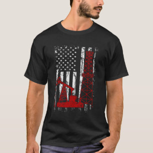 Proud American Oil Worker Oilfield Workers America T-Shirt