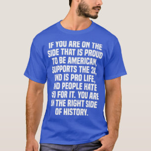 Proud American Pro Life Pro 2A gift tee for USA