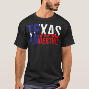 Proud American Teas Neanderthal Thinking Tean Flag T-Shirt