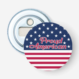 Proud American USA flag stars & stripes Bottle Opener