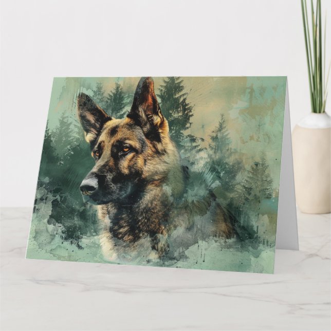 Proud and Beautiful German Shepherd Card (Front)