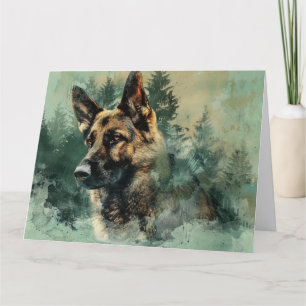 Proud and Beautiful German Shepherd Card