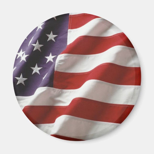 Proud and Patriotic USA Flag Magnet (Front)