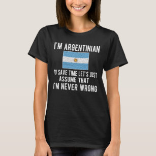 Proud Argentinian Flag Argentina Roots Argentinian T-Shirt