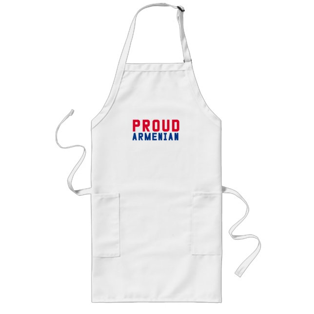 Proud Armenian Long Apron (Front)