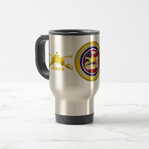 Proud Army Armour Veteran Travel Mug