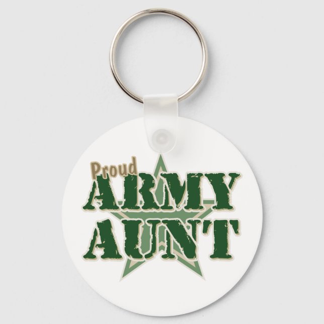 Proud Army Aunt Keychain (Front)