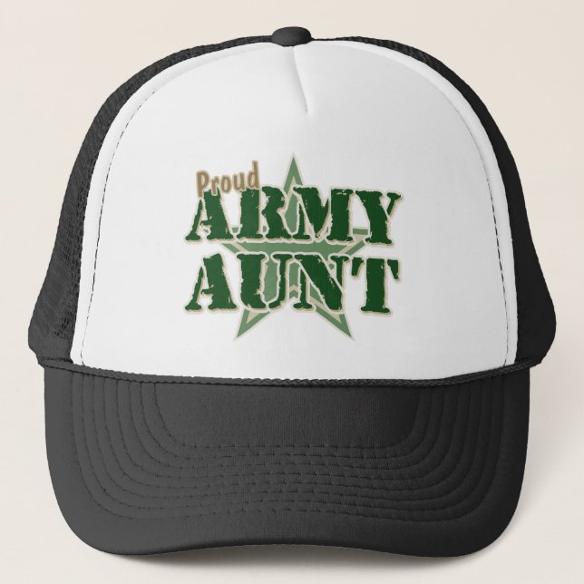 Proud Army Aunt Trucker Hat (Front)