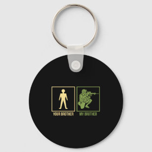 Proud Army Brother I-navy Airforce Seal Ranger Keychain