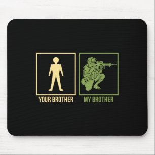 Proud Army Brother I-navy Airforce Seal Ranger Mouse Pad