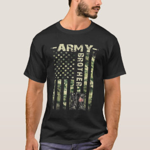 Proud Army Brothers United States Flag Military Fa T-Shirt