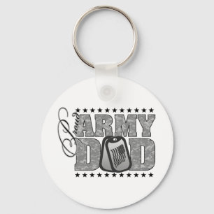 Proud Army Dad ACU Keychain