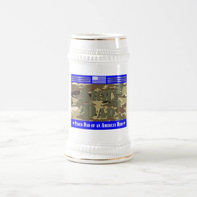 Proud Army Dad Beer Stein (Center)