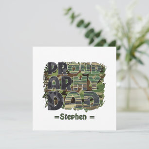 Proud Army Dad Camouflage Design