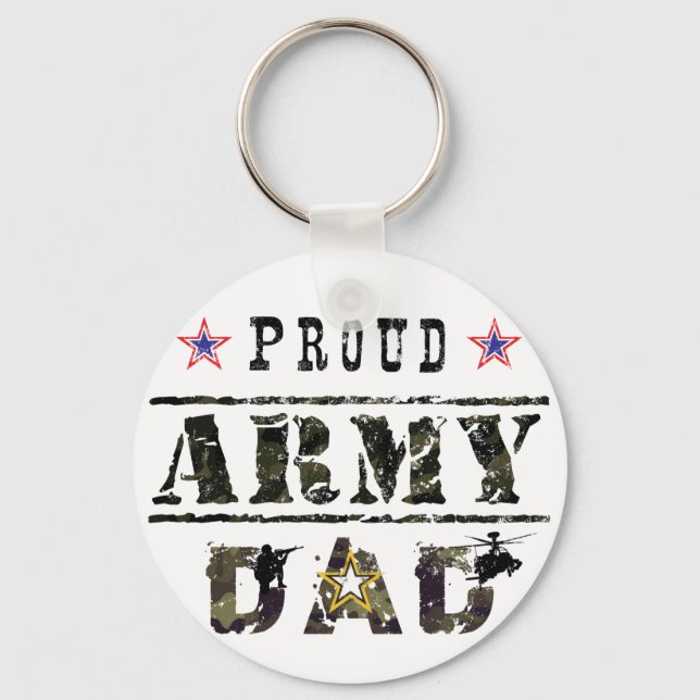 Proud Army Dad Keychain (Front)