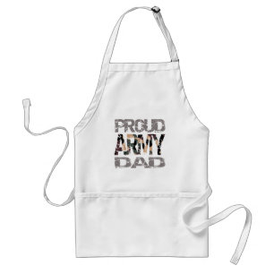 Proud army dad standard apron