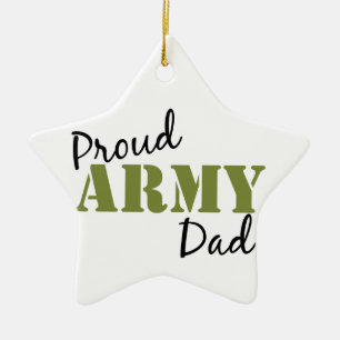 "Proud Army Dad" Star Ornament