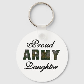 Proud Army Daughter Keychain