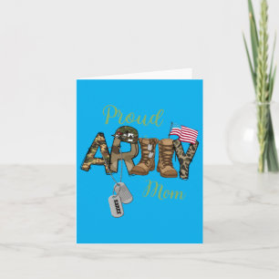 Proud Army Family Mom Mother Day Gift Card