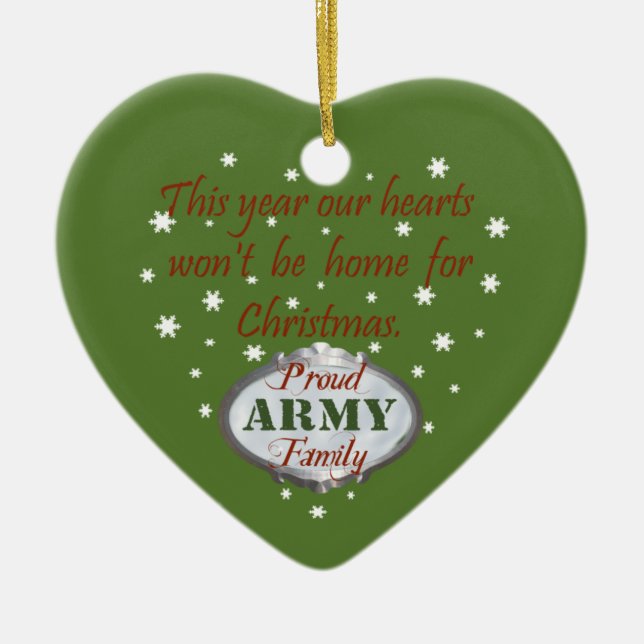 Proud Army Family Ornament (Front)