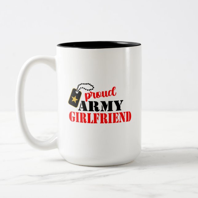 Proud Army Girlfriend Coffee Mug (Left)