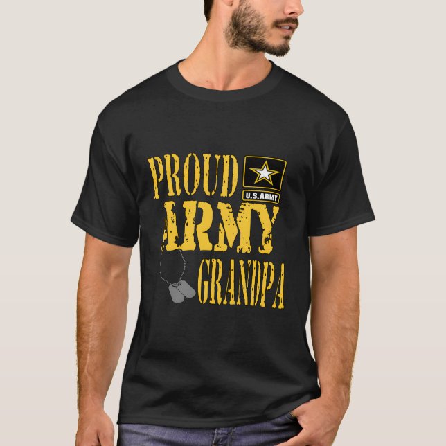 Proud Army Grandpa Military Pride T-Shirt (Front)
