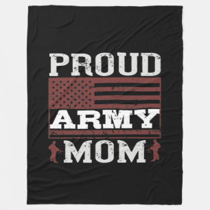 Proud Army Mom Fleece Blanket