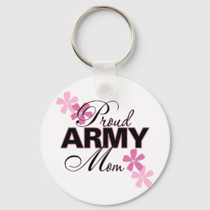 Proud Army Mom Keychain